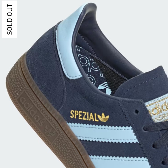 Adidas Handball Spezial Shoes Collegiate Navy Clear Sky Size Youth 6.5/Women 7.5 - Picture 6 of 16